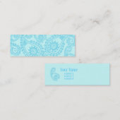 VISITE MINI CARTE DE PROFIL D'IMPRESSION INDIENNE (Devant / Derrière)