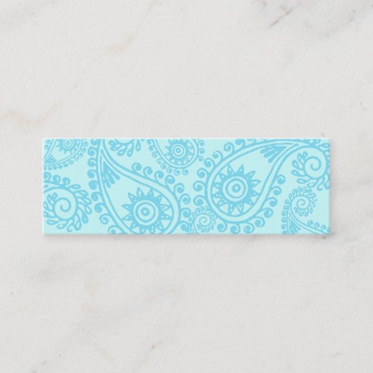 VISITE MINI CARTE DE PROFIL D'IMPRESSION INDIENNE (Devant)