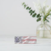 Visite Mini Carte de profil d'indicateur USA (Debout devant)