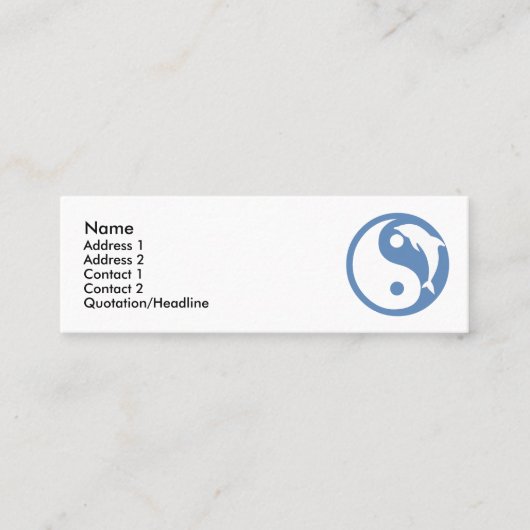 Visite Mini Carte de profil Dolphin Yang (Devant)