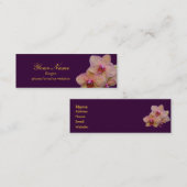 Visite Mini Carte de profil d'orchidée (Devant / Derrière)