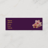 Visite Mini Carte de profil d'orchidée (Dos)