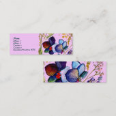 Visite Mini Carte de profil d'orchidées bleues (Devant / Derrière)