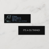 Visite Mini Carte de profil du DJ (Devant / Derrière)