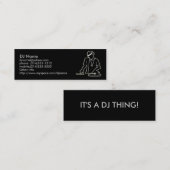 Visite Mini Carte de profil du DJ (Devant / Derrière)