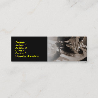 Visite Mini Carte de profil du DJ