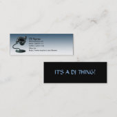 Visite Mini Carte de profil du DJ (Devant / Derrière)