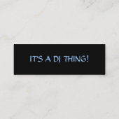 Visite Mini Carte de profil du DJ (Dos)