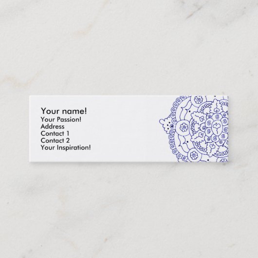 Visite Mini Carte de profil du mandala 4 (Devant)