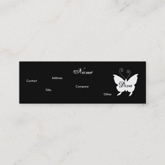 Visite Mini Carte de profil du papillon I de diva - (Devant)