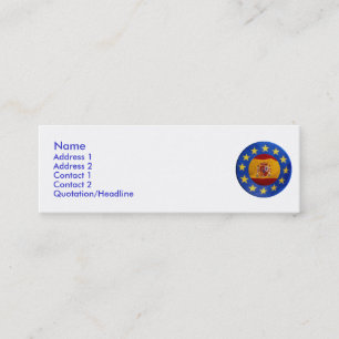 Visite Mini Carte de profil Euro Espagne