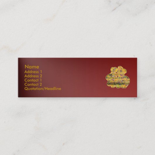 Visite Mini Carte de profil Fortune (Devant)