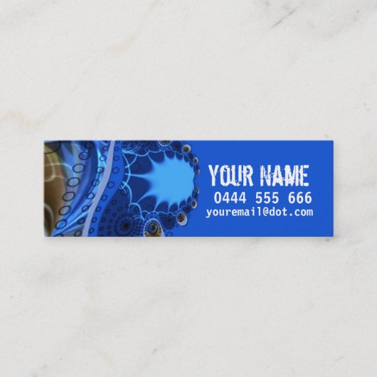 Visite Mini Carte de profil fractale (Devant)