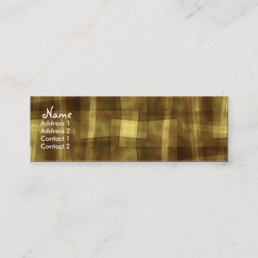Visite Mini Carte de profil GOLDY-ABSTRACT (Devant)