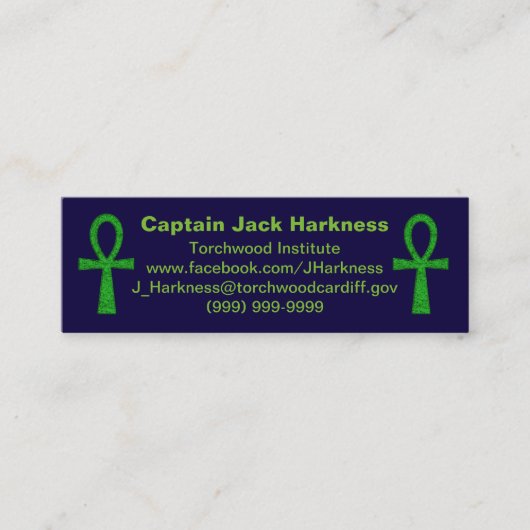 Visite Mini Carte de profil Green Ankh (Devant)