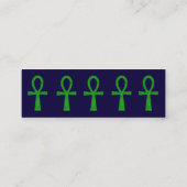 Visite Mini Carte de profil Green Ankh (Dos)