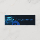 Visite Mini Carte de profil Grunge bleu GUITAR (Dos)