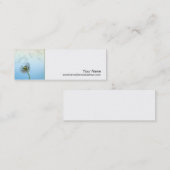 Visite Mini Carte de profil maigre - faire un voeu (Devant / Derrière)