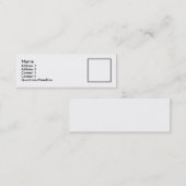 Visite Mini Carte de profil mince (Devant / Derrière)