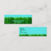 Visite Mini Carte de profil mince - Gris (Devant / Derrière)