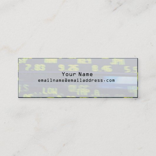 Visite Mini Carte de profil mince - NYSE (Devant)