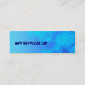 Visite Mini Carte de profil mince Scifi_Bleu (Dos)