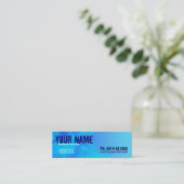 Visite Mini Carte de profil mince Scifi_Bleu (Debout devant)