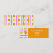 VISITE MINI CARTE DE PROFIL MOTIF SUN (Devant / Derrière)