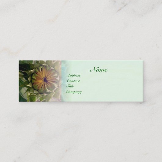 Visite Mini Carte de profil nature (Devant)