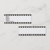 Visite Mini Carte de profil négative (Devant / Derrière)