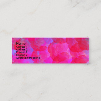 Visite Mini Carte de profil Neon Rose