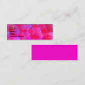 Visite Mini Carte de profil Neon Rose (Devant / Derrière)