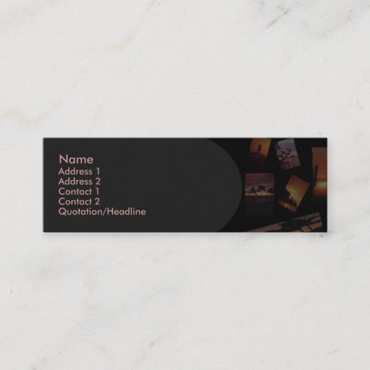 Visite Mini Carte de profil Panoramique Sunsets (Devant)