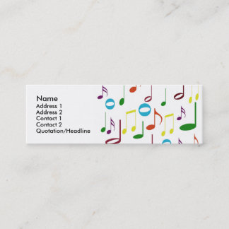 Visite Mini Carte de profil Rainbow Notes