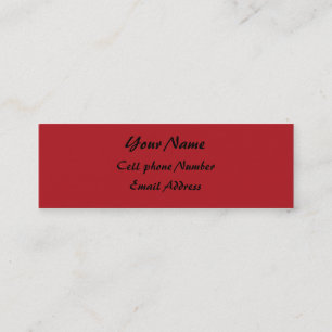 Visite Mini Carte de profil Red Skinny IndianColorWheel, Y...