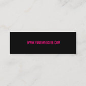 Visite Mini Carte de profil rose des cordes GUITAR (Dos)