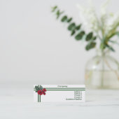 Visite Mini Carte de profil Rose mariage (Debout devant)