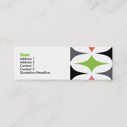 Visite Mini Carte de profil Royale (Devant)