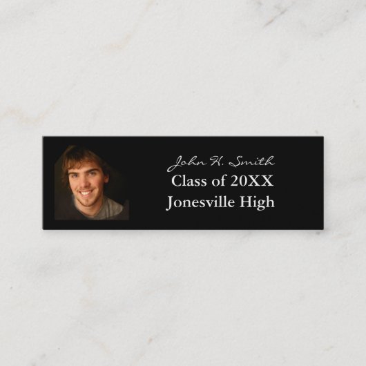 Visite Mini Carte de profil senior avec vos photos (Devant)