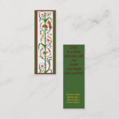 Visite Mini Carte de profil Signet de fer italien décoratif (Devant / Derrière)