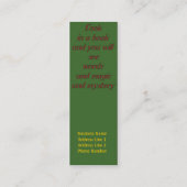 Visite Mini Carte de profil Signet de fer italien décoratif (Dos)