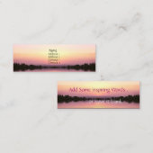 Visite Mini Carte de profil Sunset Pink (Devant / Derrière)