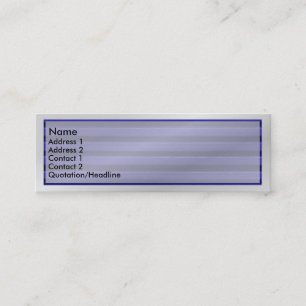 Visite Mini Carte de profil transparent de fermeture bleue