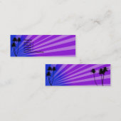 Visite Mini Carte de profil Tropical bleu/violet (Devant / Derrière)