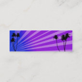 Visite Mini Carte de profil Tropical bleu/violet (Dos)