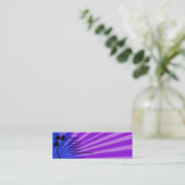 Visite Mini Carte de profil Tropical bleu/violet (Debout devant)