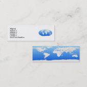 Visite Mini Carte de profil World Map (Devant / Derrière)