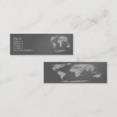 Visite Mini Carte de profil World Map (Devant / Derrière)