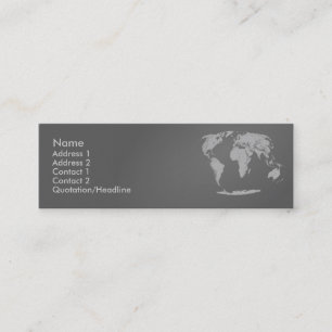 Visite Mini Carte de profil World Map
