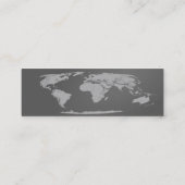 Visite Mini Carte de profil World Map (Dos)